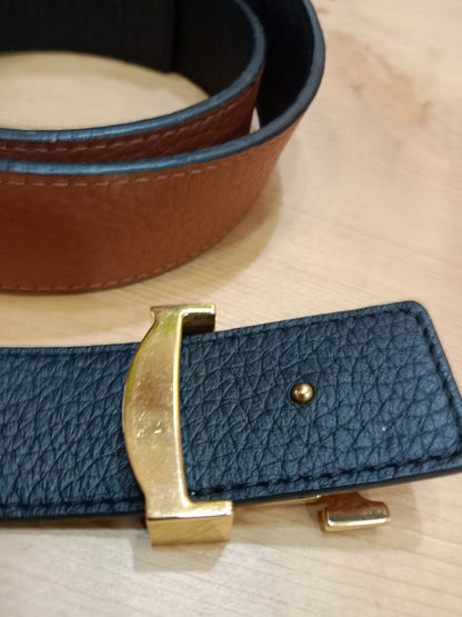 Louis Vuitton Taurillion Calfskin 30mm Reversible Belt Brown/Black