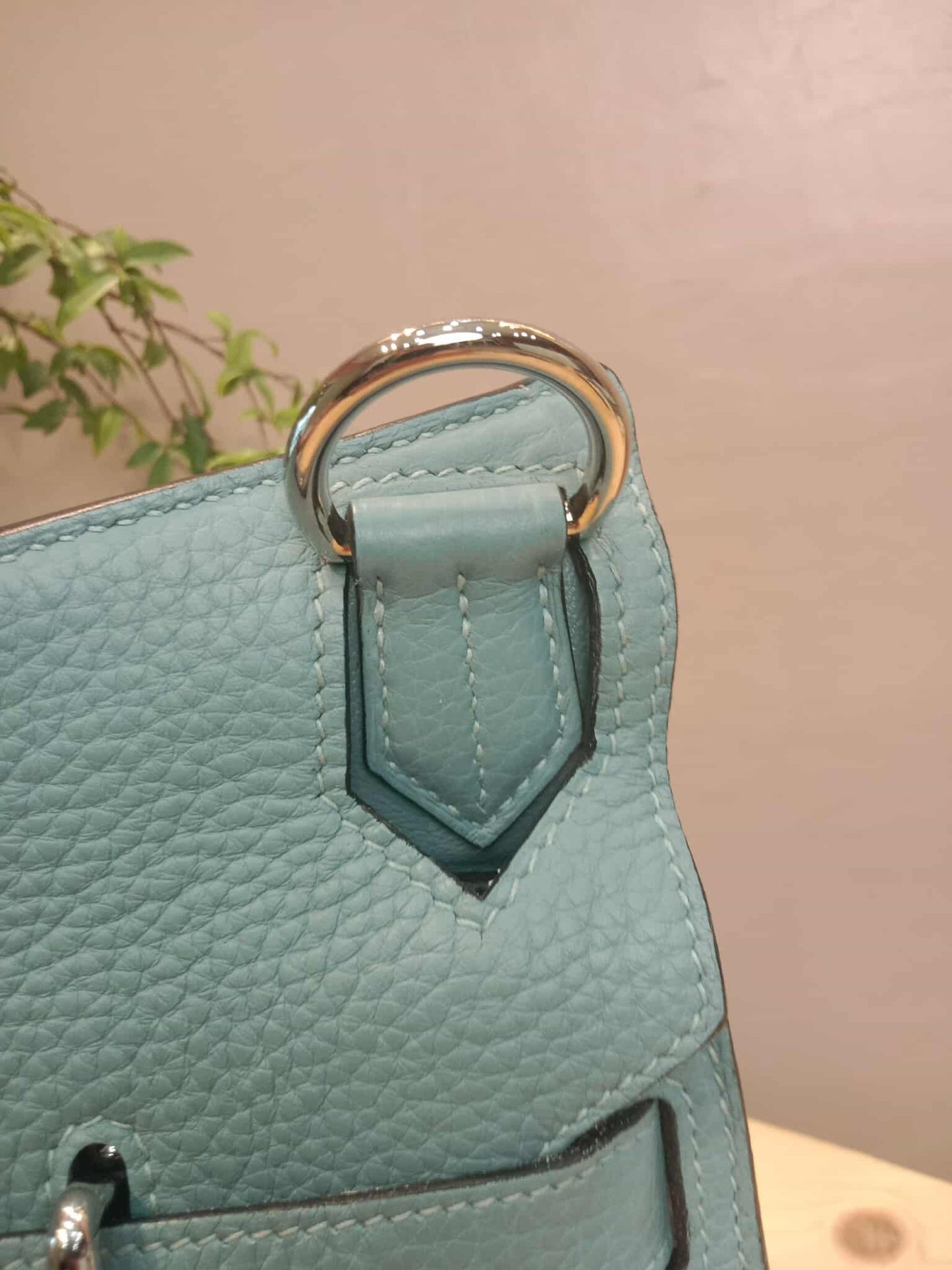 Hermes Jypserie 34 Blue Clemence Stamp M Square 2009