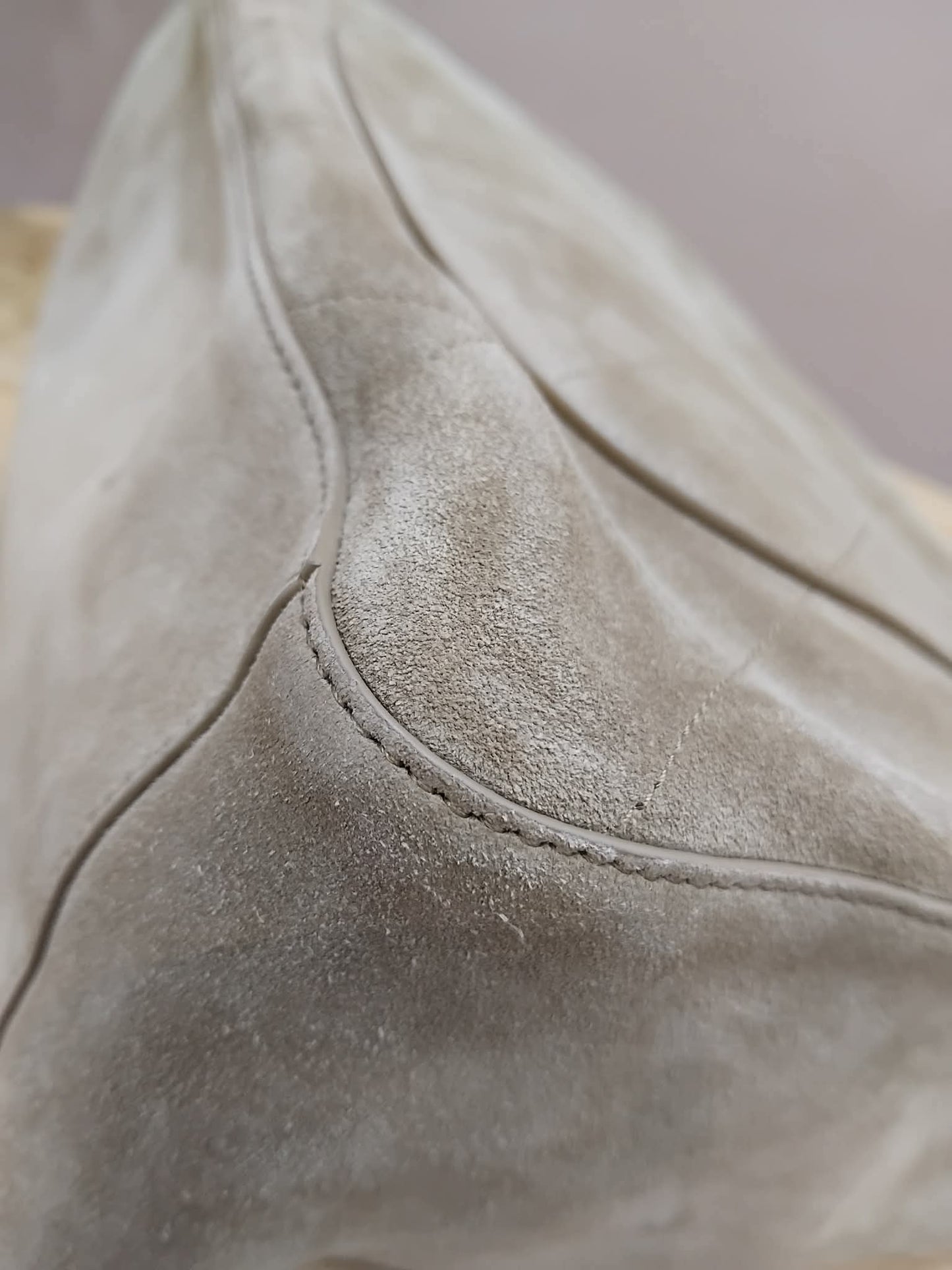 Chanel XXL Flap in Dark Beige Suede Microchipped