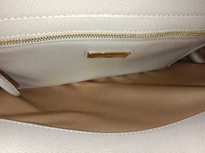 Salvatore Ferragamo Today Satchel Beige Leather Bag