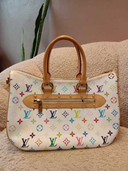 Louis Vuitton x Takashi Murakami Rita White Multicolor Monogram Canvas