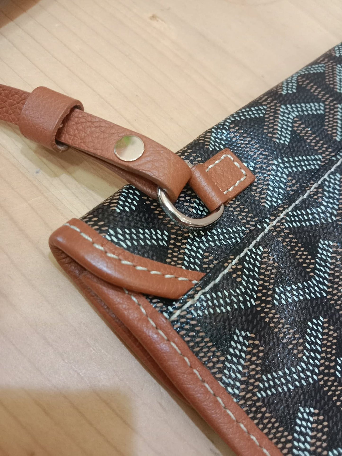 Goyard Saint Louis Tote Bag Noir/Naturelle PM