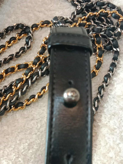 Chanel Gabrielle Hobo Bag Bicolor Blue/Black Series 29