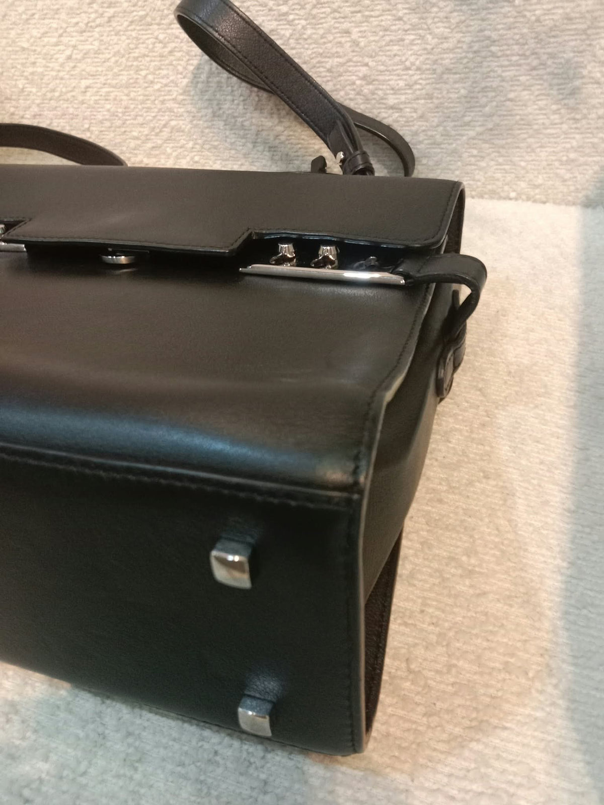 Delvaux Tempete Handbag Black MM