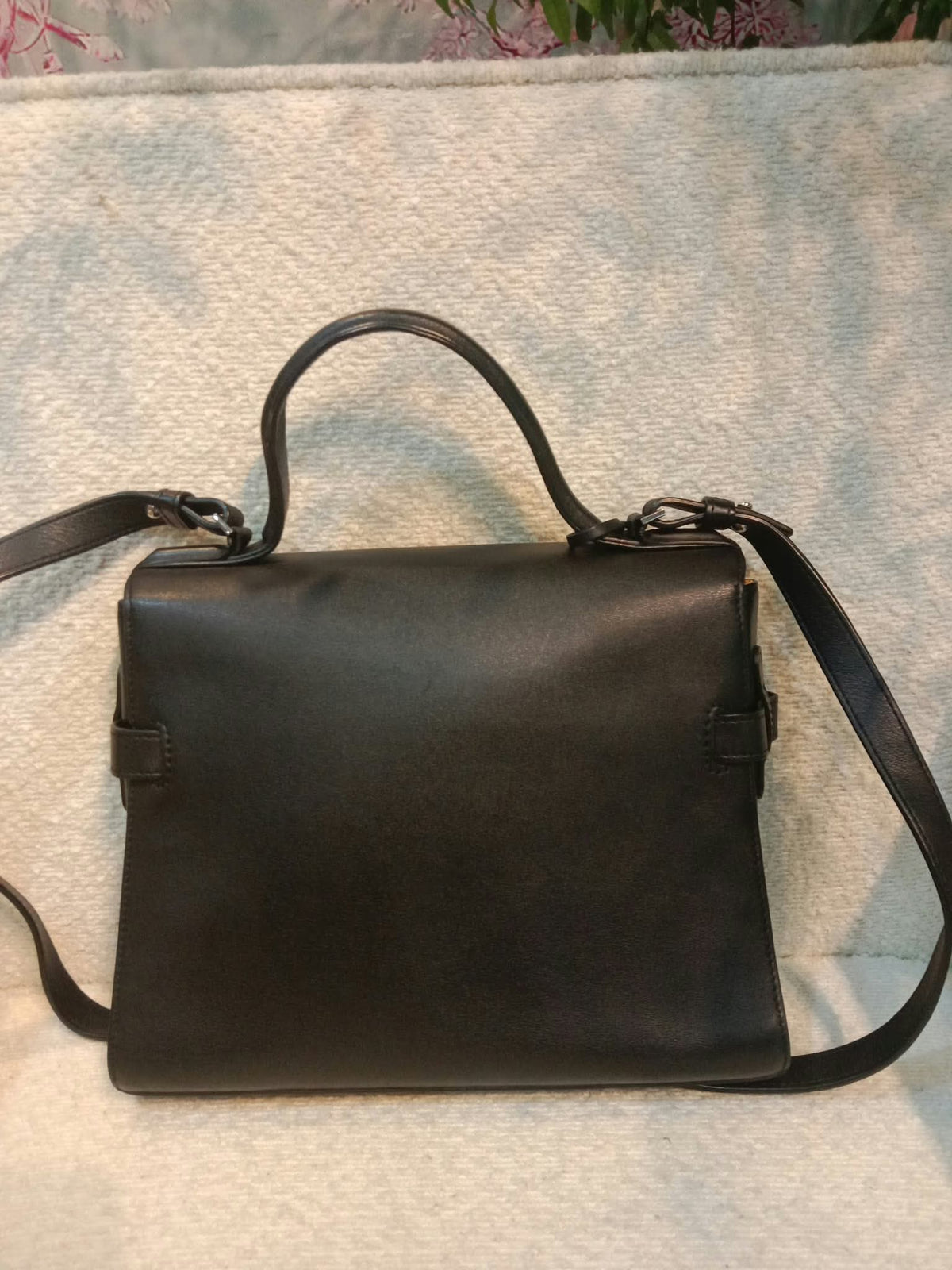 Delvaux Tempete Handbag Black MM
