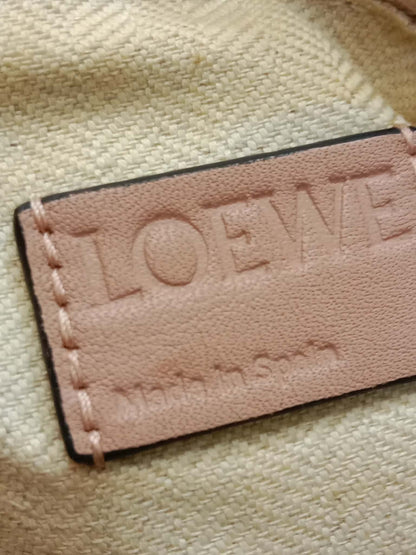 Loewe Suede Puzzle Bag Tricolor Blush Pink Medium
