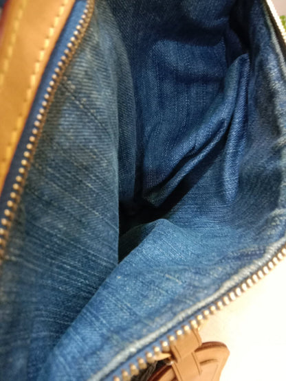 Louis Vuitton Monogram Denim Sac Plat Blue