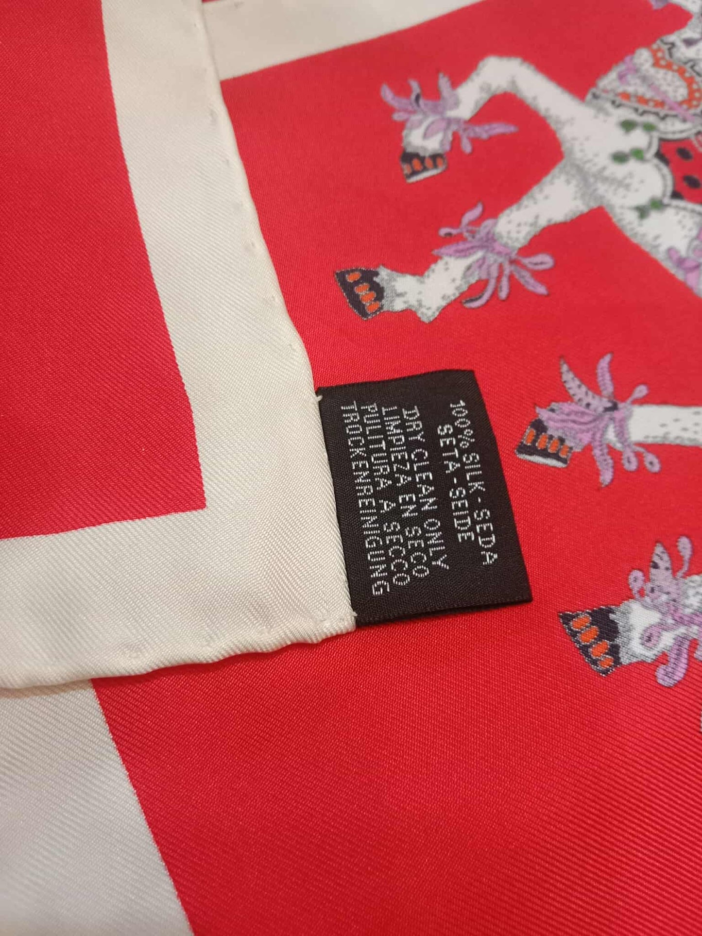 Hermes Scarf in the "La Folle Parade" Design