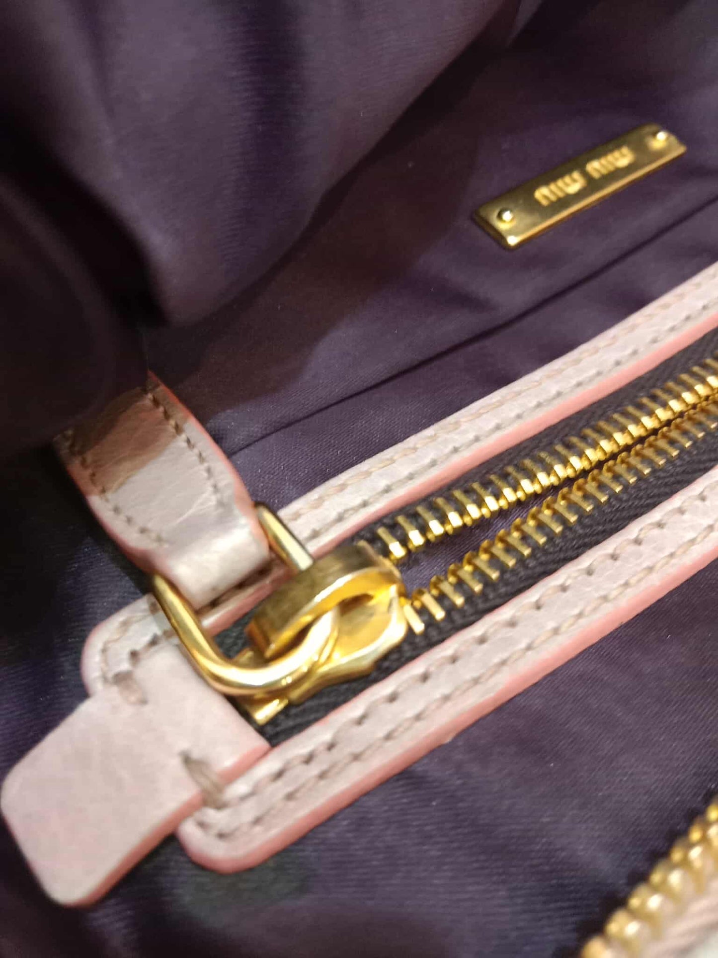 Miu Miu Matelasse Leather Pink Bag