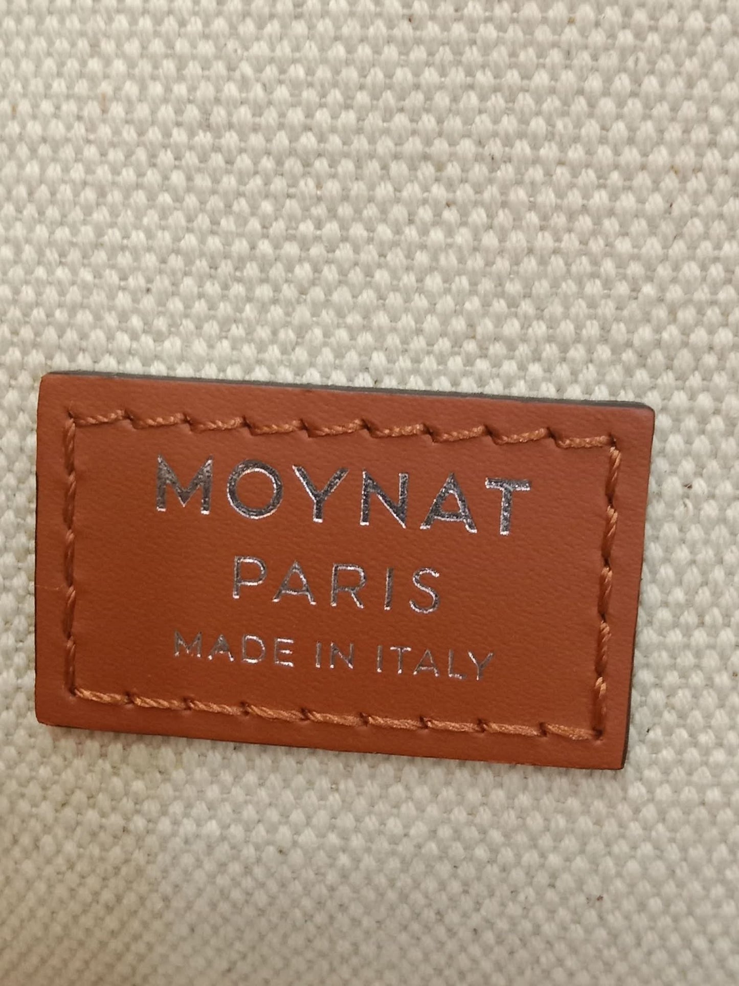 Moynat Paris Oh! Tote Ruban Monogram Canvas Beige