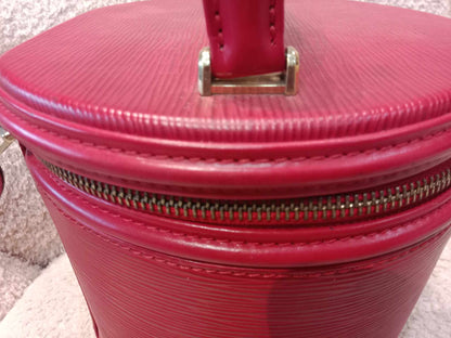 Louis Vuitton Red Epi Cannes Vanity Case