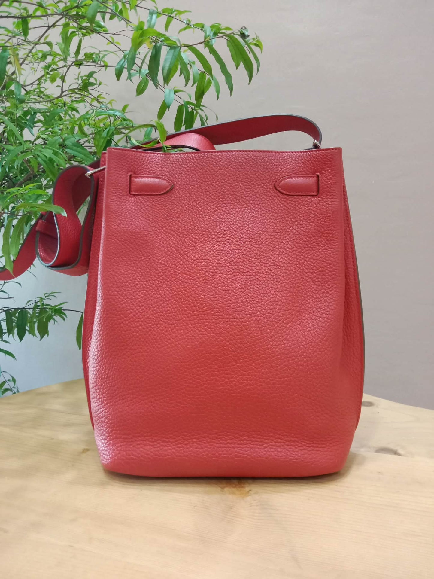 Hermes So Kelly 22 Togo Red Stamp R Square 2014