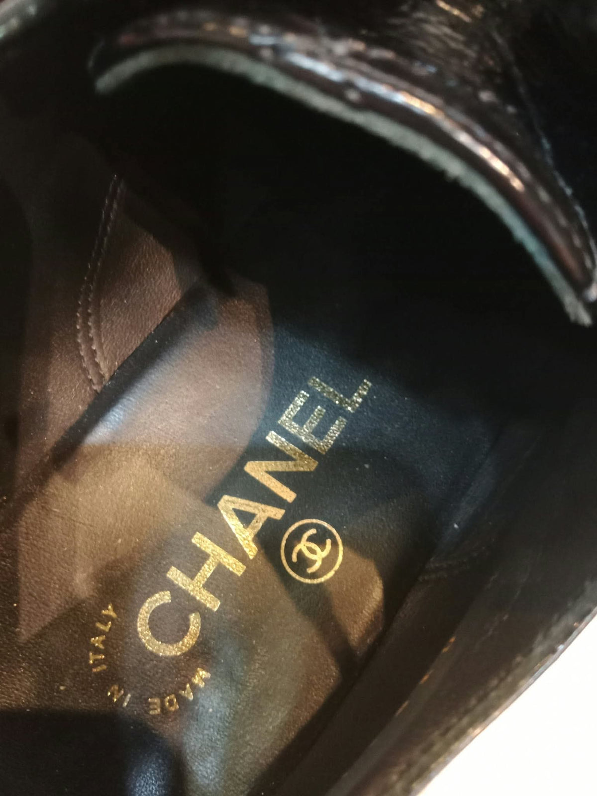 Chanel Ankle-Strap Tiered Bow CC Logo Sandals Black Size 37 1/2