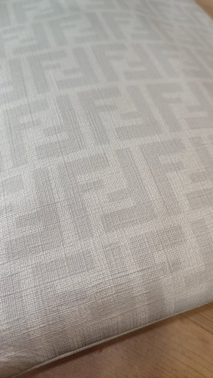 Fendi Zucca White Coated Canvas Bag