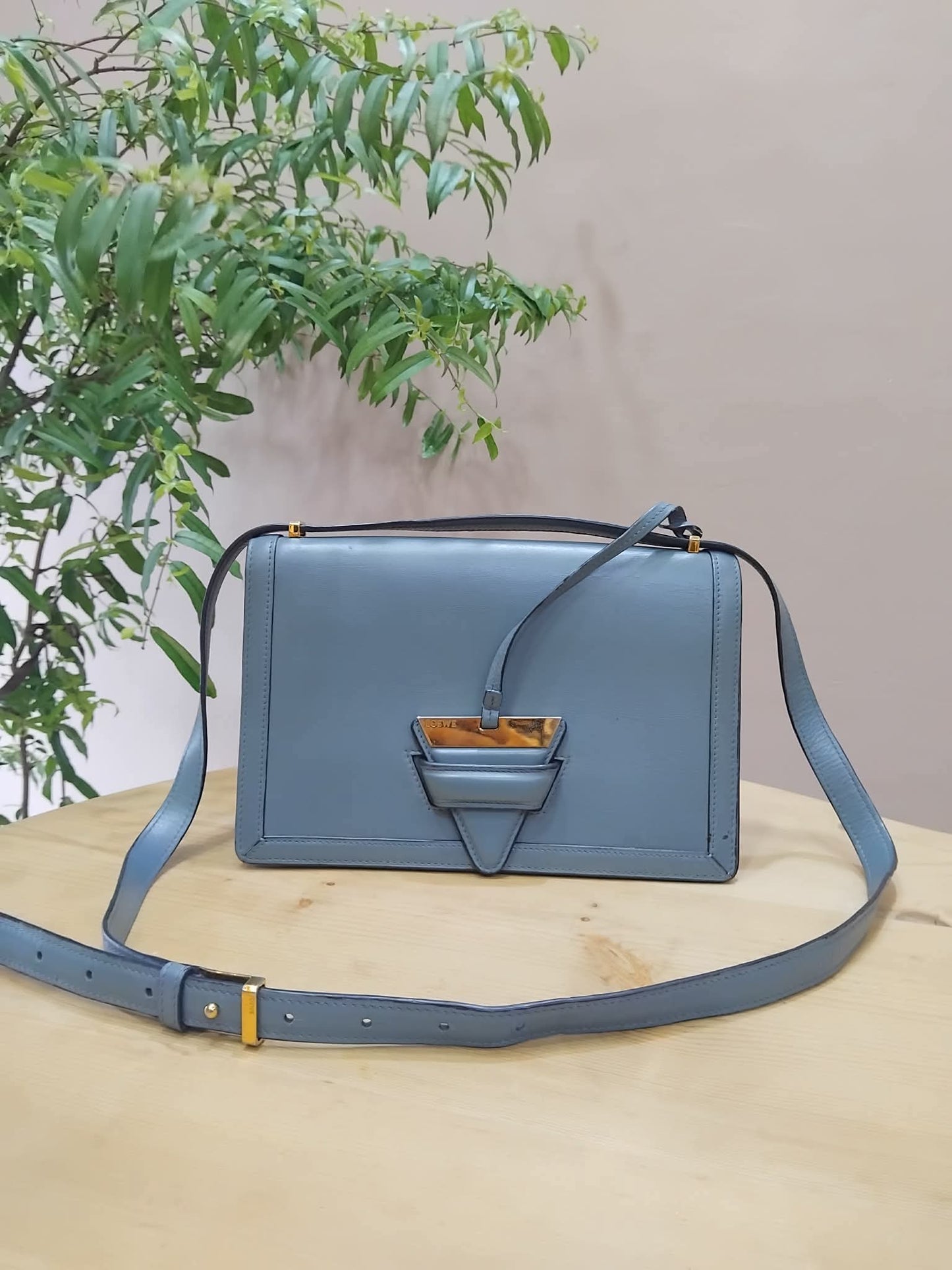 Loewe Barcelona Shoulder Bag Blue