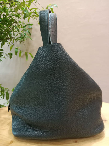 Hermes Picotin 22 Noir Clemence Stamp T 2015