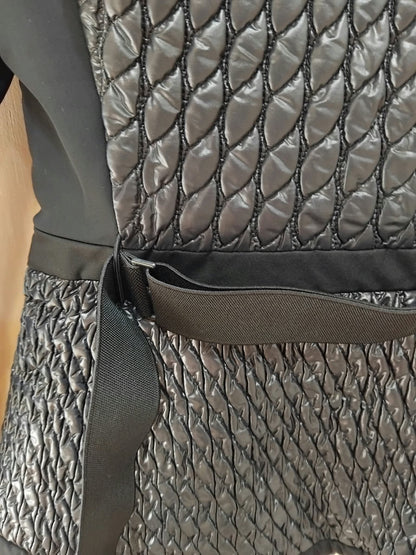 Moncler Grenoble "Cailly" Quilted Hooded Jacket in Black