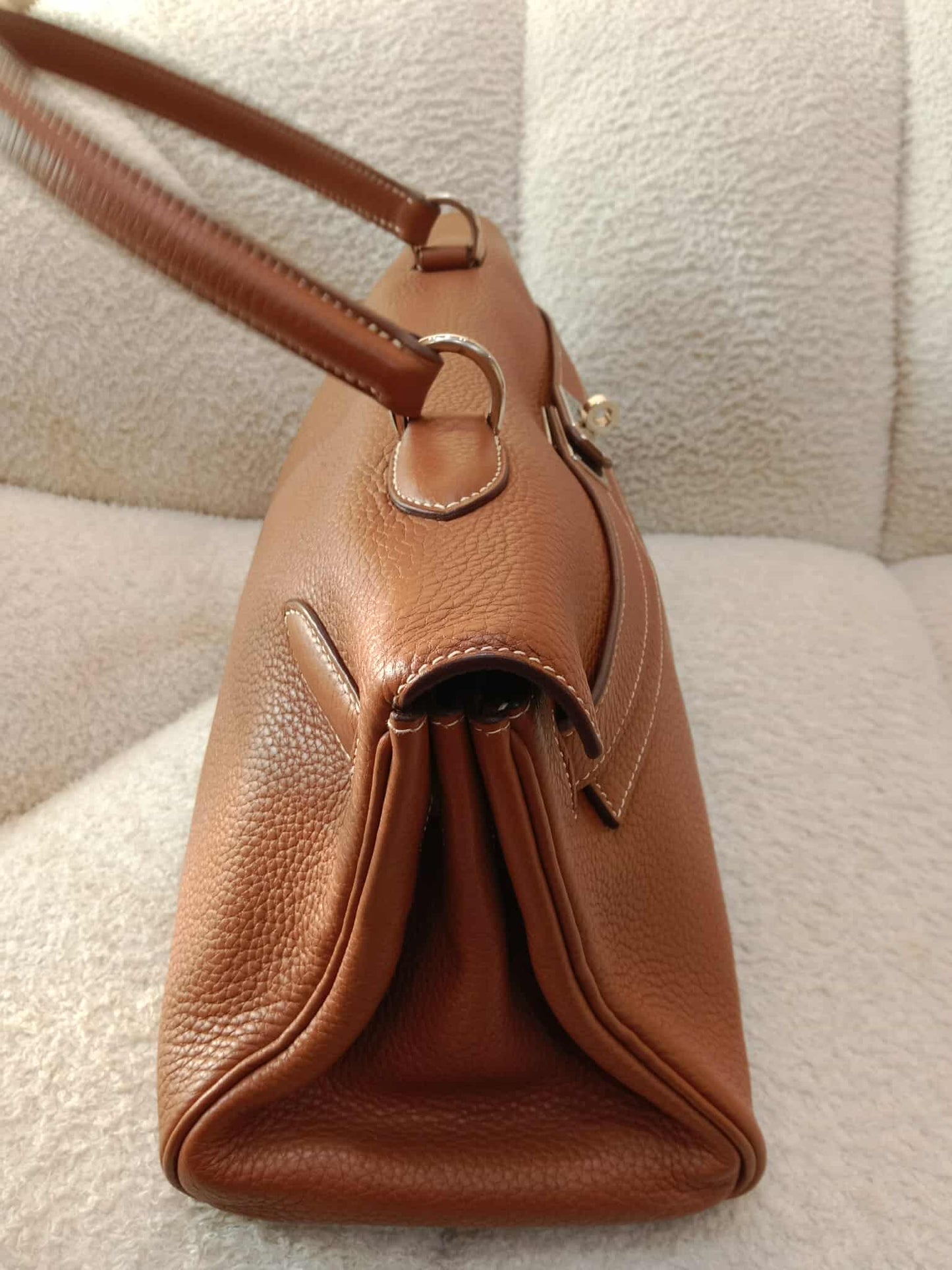 Hermes JPG 42 Gold Clemence Stamp N Square 2010