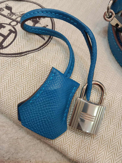 Hermes Kelly 28 Mykonos Sellier Epsom Stamp O Square 2011