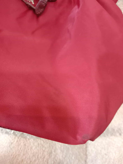 Prada Tessuto Nylon Top Handle Bag Red