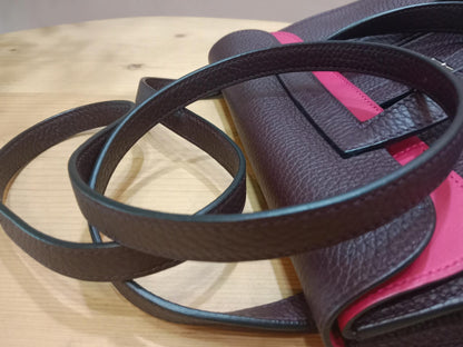 Hermes Halzan 25 Clemence Rouge/Framboise Stamp Z 2021