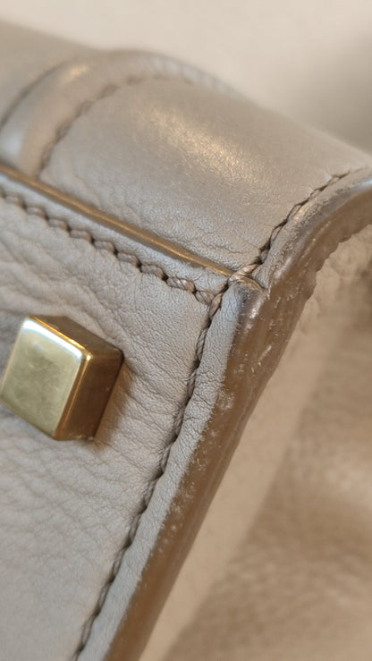 Celine Drummed Phantom Taupe Bag