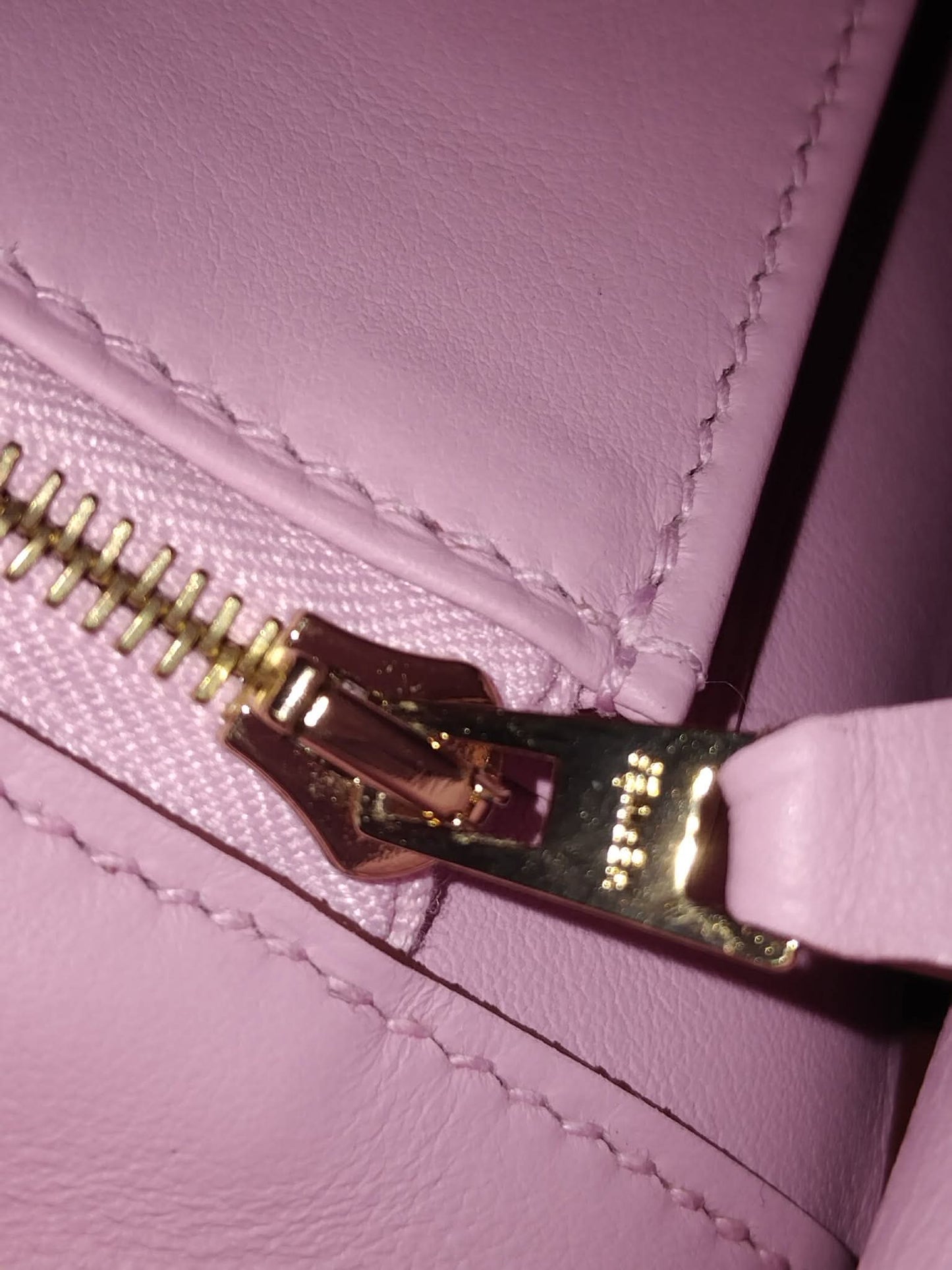 Hermes Birkin 25 Mauve Sylvestre Swift Rose Gold Hardware Stamp W 2024
