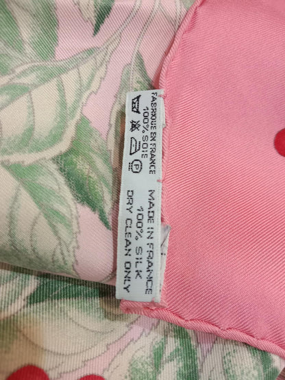 Hermes Les Merises Silk Scarf designed by Antoine de Jacquelot