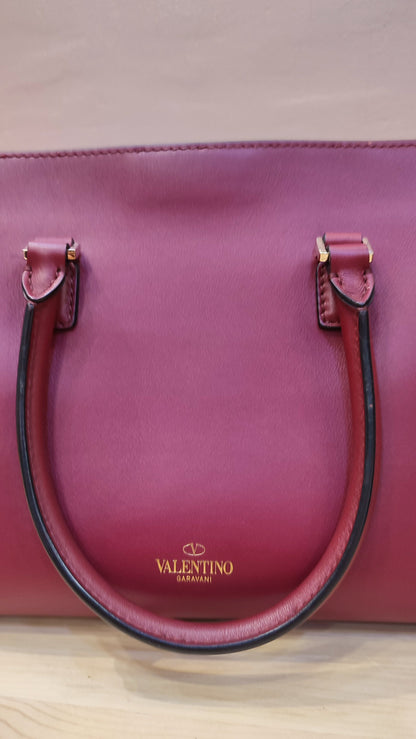 Valentino Rockstud Red Tote Bag