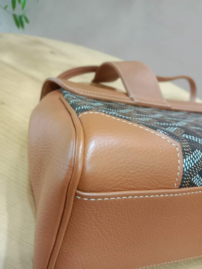 Goyard Saigon Souple Mini Tophandle Bag Bag Black/Tan