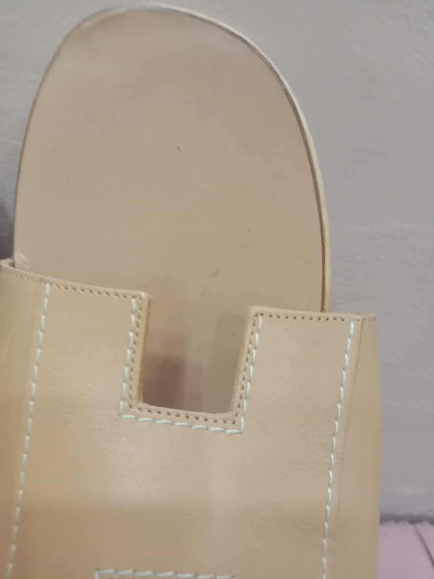Hermes Kevlar Slides Sandal Beige Size 39