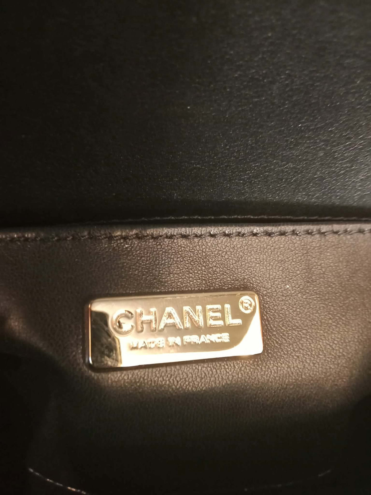 Chanel Leboy Lizard/Calfskin Black Leboy Small Series 27