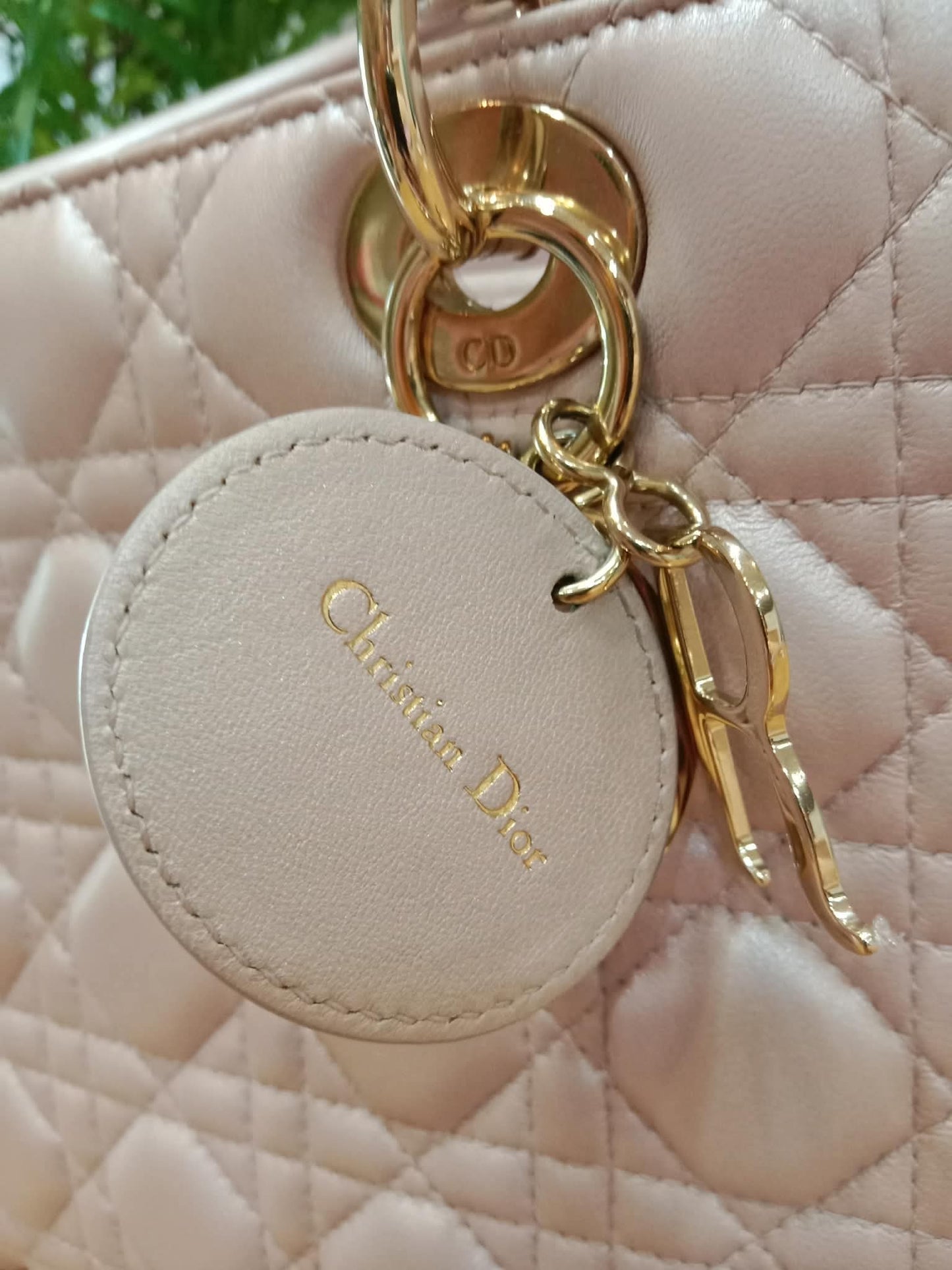 Christian Dior Cannage Lady Dior Powder Pink Medium