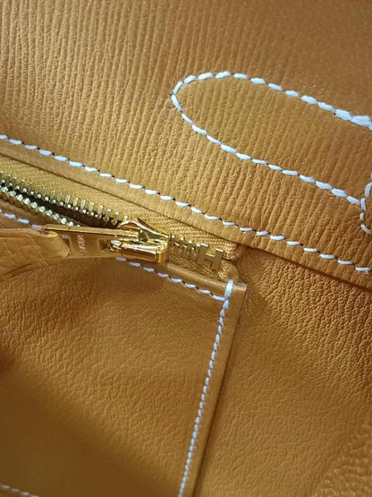 Hermes Birkin 30 Sellier Vache Naturelle Sable Grainee Stamp K 2025