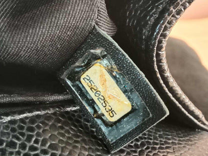 Chanel Leboy Old Medium Quilted Caviar Black Series 25