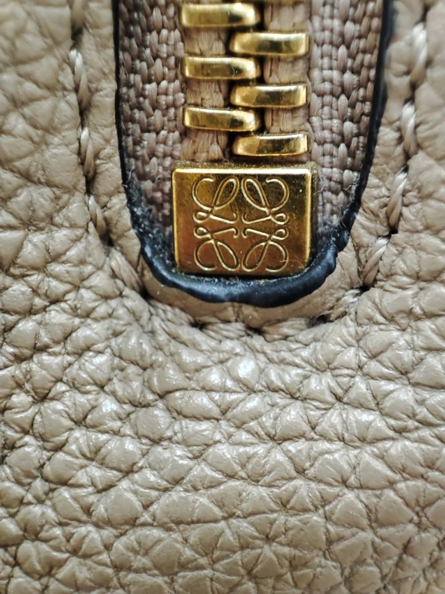 Loewe Hammock Bicolor Taupe/Brown Small Bag