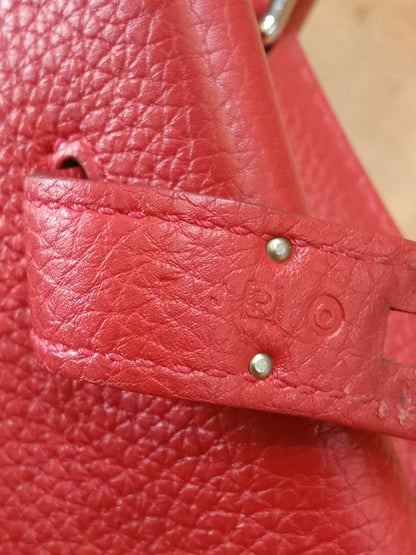 Hermes So Kelly 22 Togo Red Stamp R Square 2014
