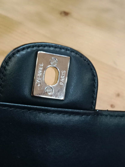 Chanel Classic Rectangular Mini Flap Patent Black Series 23