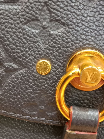 Louis Vuitton Marine/Rouge Monogram Empreinte Leather Blanche BB Bag