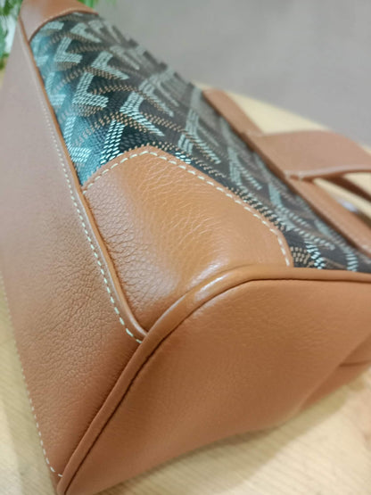 Goyard Saigon Souple Mini Tophandle Bag Bag Black/Tan