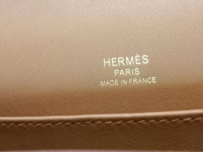 Hermes Geta Chevre Mysore/Swift Etoupe GHW Stamp U 2022