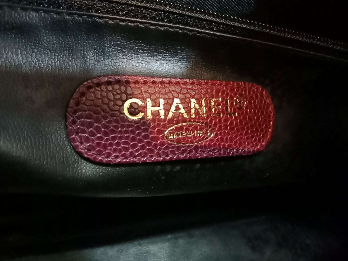 Chanel Boston Bag Burgundy Caviar Series 2