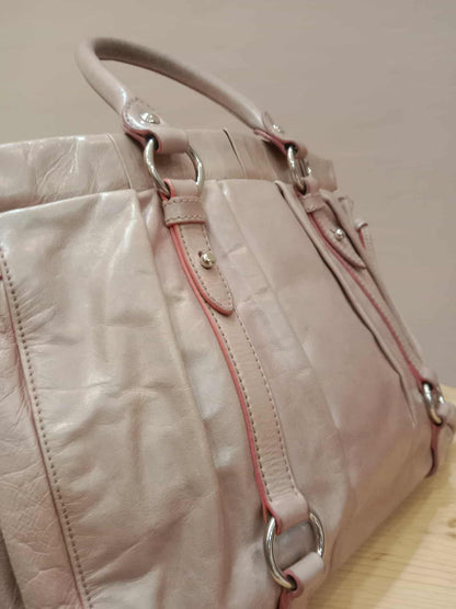 Miu Miu Light Pink Calfskin 2-Way Bag