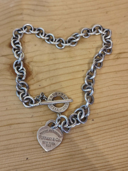 Tiffany & Co. Sterling Silver Return to Tiffany Heart Necklace