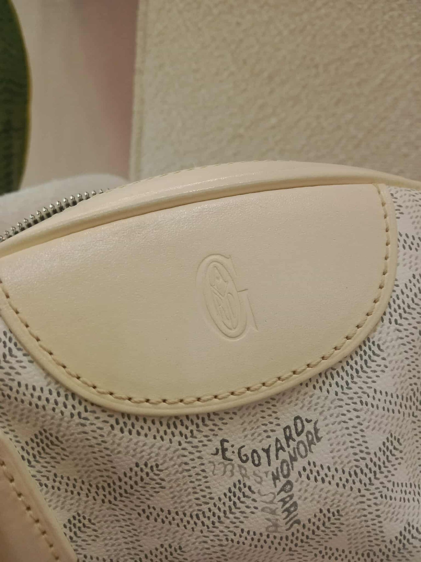 Goyard Saint Jeanne Bowler Bag White