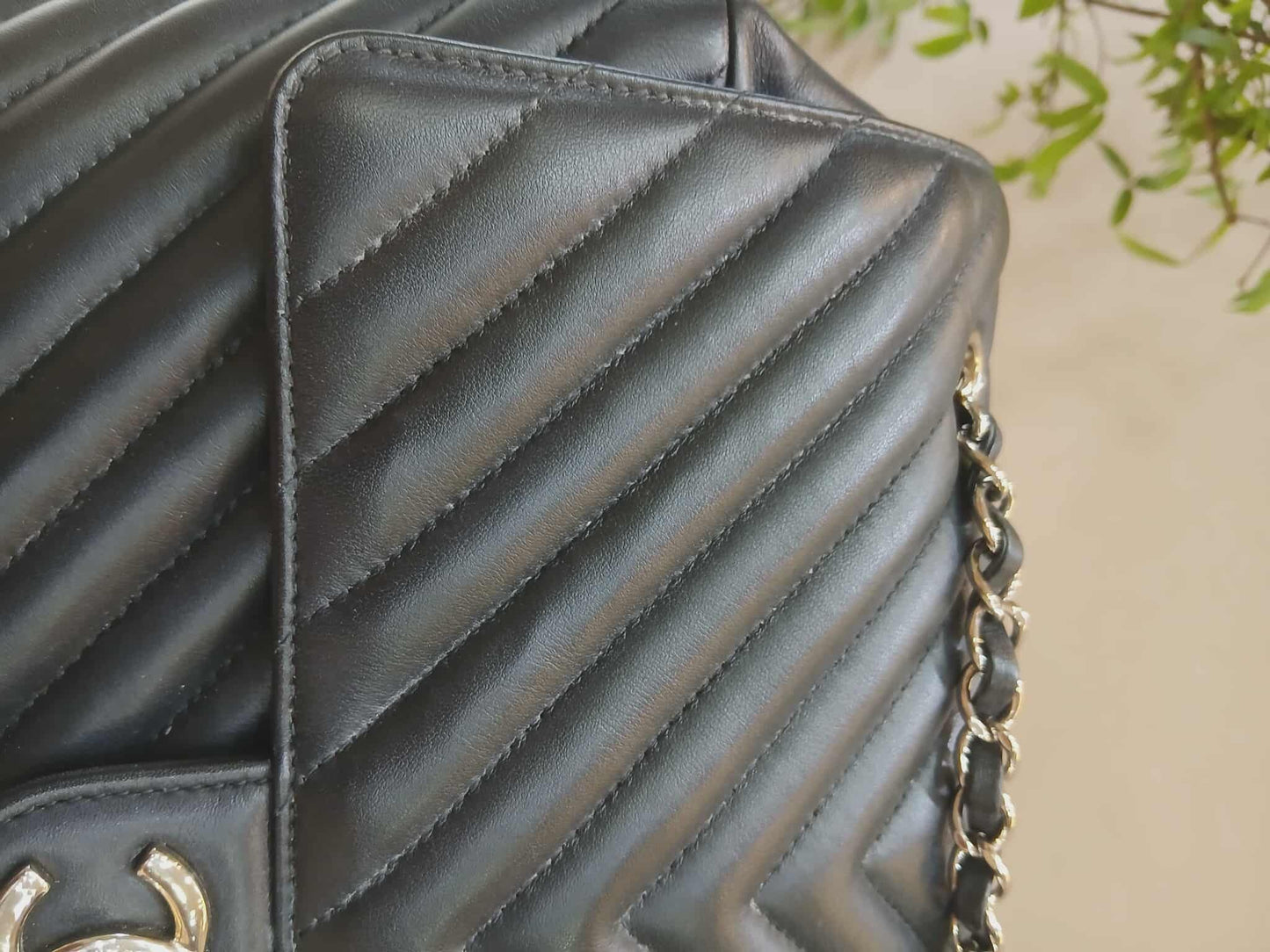 Chane Urban Spirit Backpack Chevron Lambskin Black Series 22