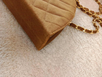 Chanel Vintage Suede Moon Bag Series 1