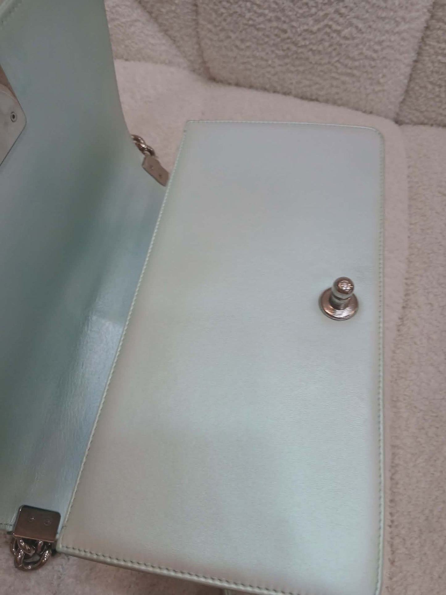 Chanel Leboy Chevron Iridescent Green Old Medium Series 25