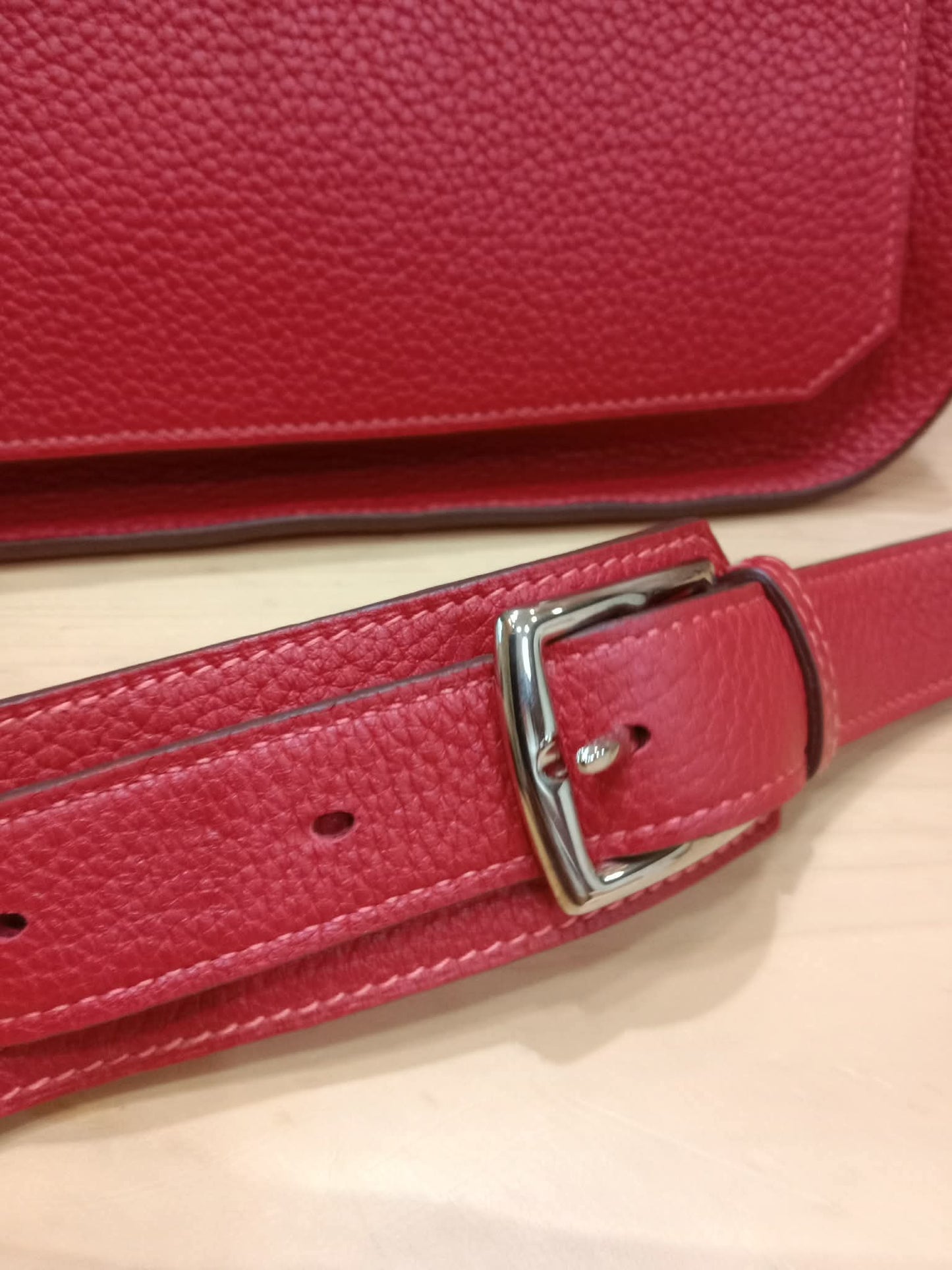 Hermes Jypserie 28 Rouge Casaque Clemence Stamp B 2023