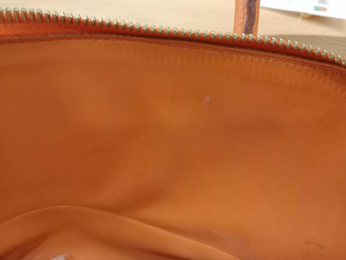 Hermes Bolide 35 Poppy Orange Clemence Stamp F Square (2002)